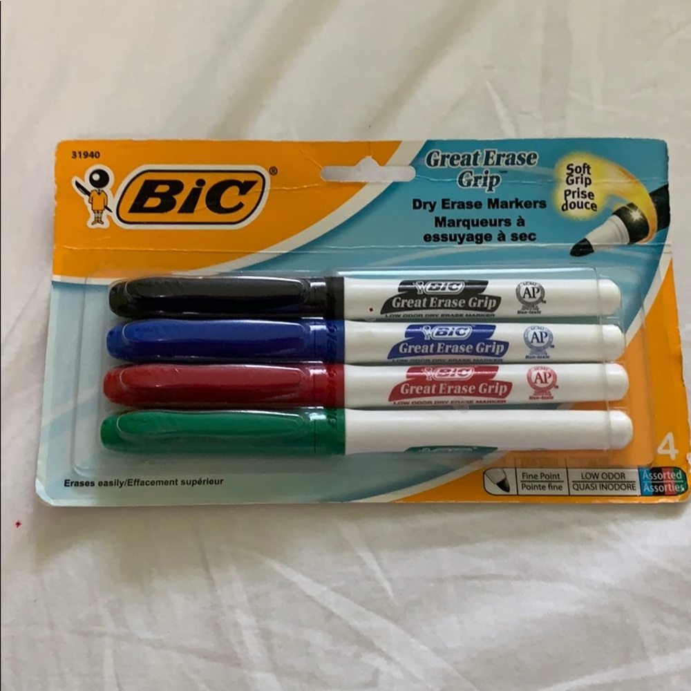 Bic dry erase markers !